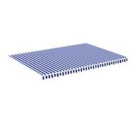 Vidaxl Ersatztuch für awning 5x3,5 m blau und weiß