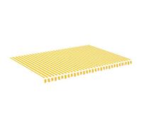 Vidaxl Ersatztuch für awning 5x3,5 m gelb und weiß
