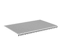 Vidaxl Ersatztuch für awning 5x3 m Anthrazit -geläutet und weiß