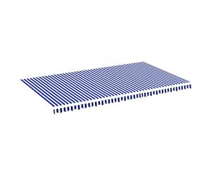 Vidaxl Ersatztuch für awning 6x3,5 m blau und weiß