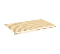 Vidaxl Ersatztuch für awning 6x3,5 m gelb und weiß