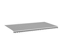 Vidaxl Ersatztuch für awning 6x3 m Anthrazit -geläutet und weiß