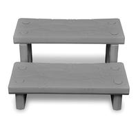 vidaXL Escalier de spa gris