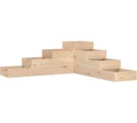 vidaXL Escalier pour plantes 4 marches 106x104,5x36 cm Pin massif