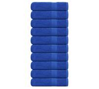 vidaXL Essuie-mains 10 pcs bleu 50x100 cm 360 g/m² 100% coton