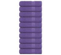 vidaXL Essuie-mains 10 pcs violet 50x100 cm 360 g/m² 100% coton