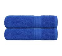 vidaXL Essuie-mains 2 pcs bleu 50x100 cm 360 g/m² 100% coton