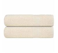 vidaXL Essuie-mains 2 pcs crème 50x100 cm 360 g/m² 100% coton, essuie-mains, serviette de bain, ensemble de serviettes de 136998.