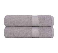 vidaXL Essuie-mains 2 pcs gris 50x100 cm 360 g/m² 100% coton
