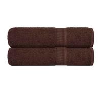 vidaXL Essuie-mains 2 pcs marron 50x100 cm 360 g/m² 100% coton, essuie-mains, serviette de bain, ensemble de serviettes de 136758