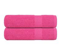 vidaXL Essuie-mains 2 pcs rose 50x100 cm 360 g/m² 100% coton