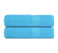 vidaXL Essuie-mains 2 pcs turquoise 50x100 cm 360 g/m² 100% coton