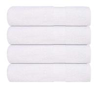 vidaXL Essuie-mains 4 pcs blanc 50x100 cm 360 g/m² 100% coton