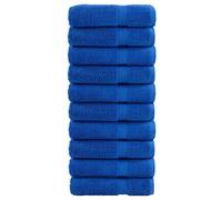 vidaXL Essuie-mains de qualité supérieure SOLUND 10 pcs bleu 600 g/m²