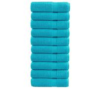 vidaXL Essuie-mains de qualité supérieure SOLUND 10 pcs turquoise