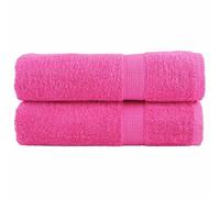 vidaXL Essuie-mains de qualité supérieure SOLUND 2 pcs rose 600 g/m²