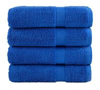 vidaXL Essuie-mains de qualité supérieure SOLUND 4 pcs bleu 600 g/m²