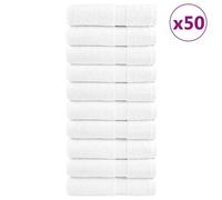 vidaXL Essuie-mains de qualité supérieure SOLUND 50 pcs blanc 600 g/m²