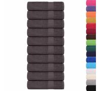 vidaXL Essuie-mains FROGN 10 pcs Anthracite 50x100 cm 360 g/m² 100% coton