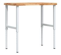 vidaXL Établi 100x60x(73-99,5) cm Bois massif Acacia Rectangulaire