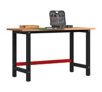 vidaXL Établi 140x60x81,5 cm bois de chêne massif