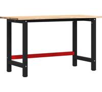 vidaXL Établi 140x60x81,5 cm en bois massif de chêne