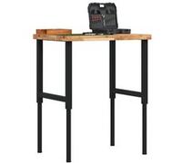 vidaXL Établi rectangulaire 80x60x(73-99,5) cm Bois massif Acacia