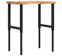 vidaXL Établi 80x60x(73-99,5) cm Bois massif Acacia Rectangulaire