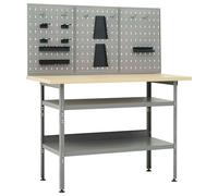 vidaXL Établi avec 3 panneaux à outils