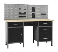 vidaXL Établi avec 4 Panneaux muraux
