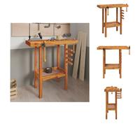 vidaXL Etabli avec étaux 92x48x83 cm Bois massif acacia - Etablis