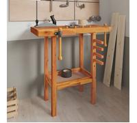 vidaXL Établi avec étaux 92x48x83 cm bois massif acacia