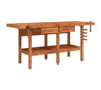 vidaXL Établi avec tiroirs et étaux 192x62x83 cm Bois Massif d'acacia