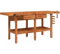vidaXL Établi avec tiroirs et étaux 192x62x83 cm en acacia