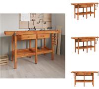 vidaXL Établi avec tiroirs étaux 162x62x83 cm acacia - Établis