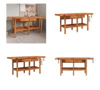 vidaXL Etabli avec tiroirs étaux 192x62x83 cm bois d'acacia - Etabli - Etablis - Table de travail - Poste de travail
