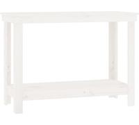 vidaXL Établi blanc 110x50x80 cm pin massif