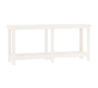 vidaXL Établi blanc 180x50x80 cm pin massif