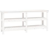 vidaXL Établi blanc 181x50x80 cm pin massif