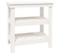 vidaXL Établi blanc 78,5x50x80 cm pin massif