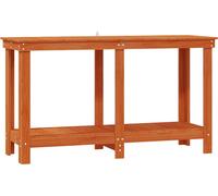 vidaXL Établi brun ciré 140 x 50 x 80 cm Bois de pin massif