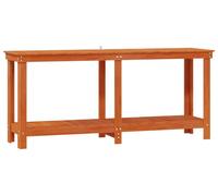 vidaXL Établi brun ciré 180 x 50 x 80 cm Bois de pin massif