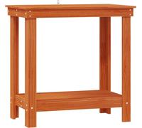 vidaXL Établi brun ciré 80 x 50 x 80 cm Bois de pin massif