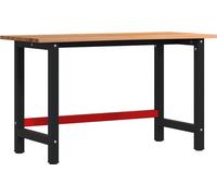 vidaXL Établi brun clair 140x60x81,5 cm Chêne massif