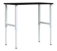 vidaXL Établi brun foncé 100x60x(71,5-98) cm Chêne massif