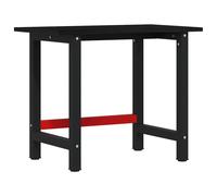 vidaXL Établi brun foncé 100x60x81,5 cm Chêne massif