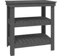 vidaXL Établi Gris 78,5x50x80 cm Pin massif