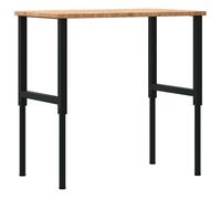 vidaXL Établi marron clair 100x60x(71,5-98) cm Chêne massif