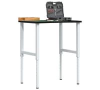 vidaXL Établi marron foncé 80x60x(71,5-98) cm