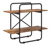 vidaXL Étagère 2 Niveaux 60 x 35 x 70 cm PB Bois de chêne